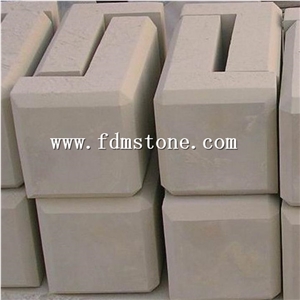 Yellow Beige Sandstone Pool Coping,L Shape Corner Stone