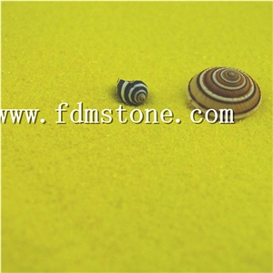 Yellow Clear Crushed Glass Sand for Fish Tank