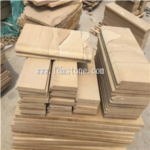 Yellow Sandstone Stairs & Steps Good Price,300x300mm,600x300mm,600x600mm