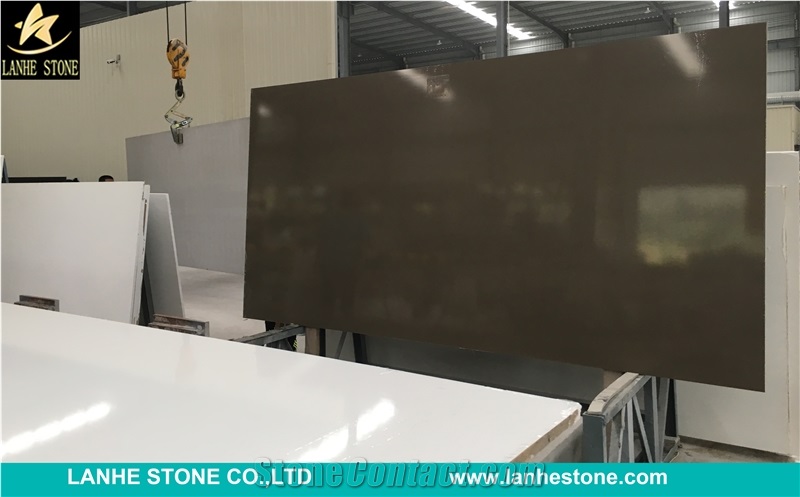 Brown Quartz Stone /Solid Surface Quartz Stone Tiles,Brown Quartz with Mirros Quartz Stone/Quartz Stone Slabs & Tiles