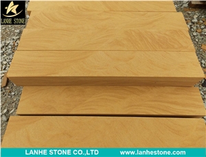 China Yellow/Beige Sandstone Steps,Sandstone Stair Riser,Sandstone Stair Treads,Stairs