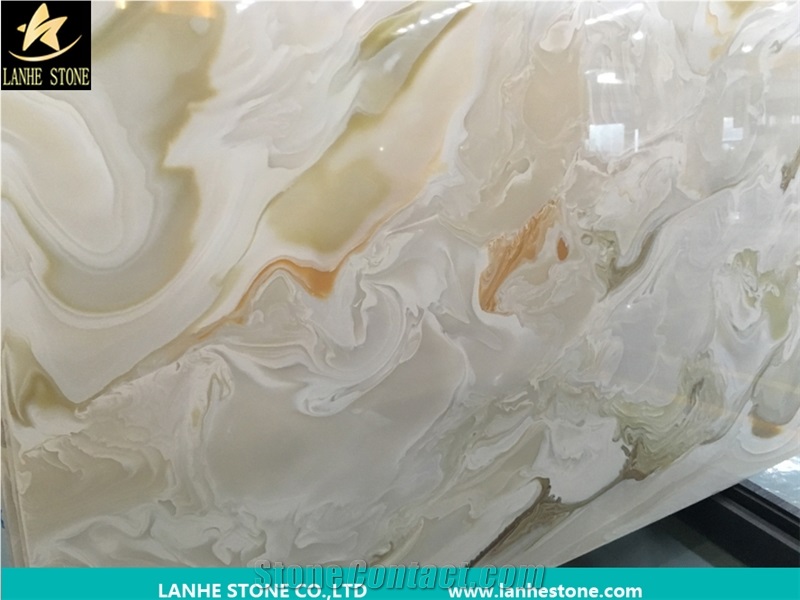 Natural Onyx,Artificial Onyx,Manmade Onyx,Beige Onyx,Slabs,Tiles