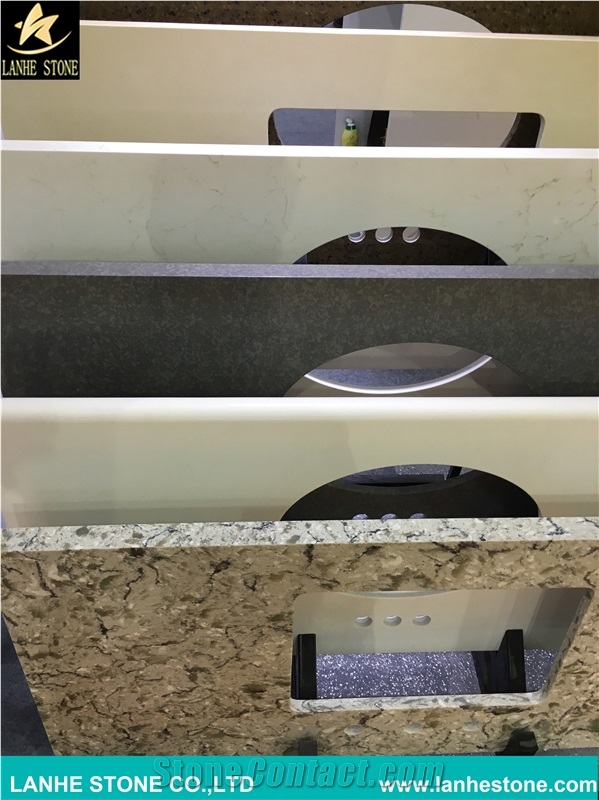 Quartz Stone Vanity Tops/Engineered Quartz Stone Bathroom Countertops/Quartz Vanity Tops/Quartz Stone Bath Tops/Quartz Stone Tops