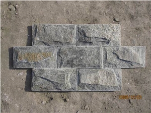 Fargo Rust Quartzite Mushroomed Wall Stone, Grey Quartzite Wall Cladding, Quartzite Mushroomed Stone