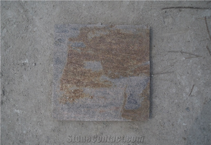 Fargo Rusty Quartzite Natural Surface Tiles, Golden Quartzite Tiles for Wall/Floor