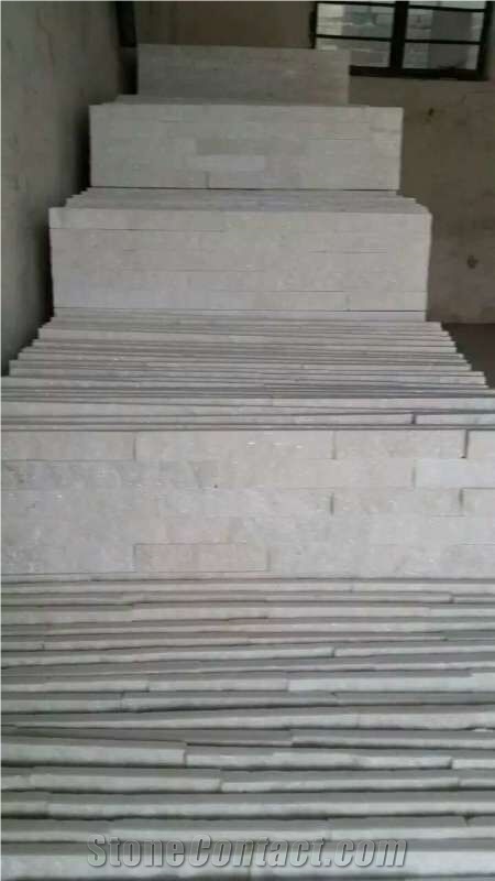Fargo Snow White Quartzite Wall Cladding Stone Panels, Chinese Pure White Quartzite Cultural Stone Panels, White Stacked Stone Veneer, White Ledge Stone, Thin Stone Veneer