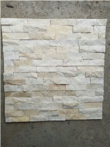 Fargo White Quartzite Cultural Stone Panels, China White Quartzite Wall Cladding, White Quartzite Ledge Stone, White Stacked Thin Stone Veneer