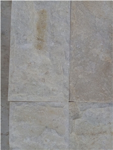 Fargo White Quartzite Mushroomed Wall Cladding, Chinese White Quartzite Mushroomed Stone, White Mushroomed Wall Stone