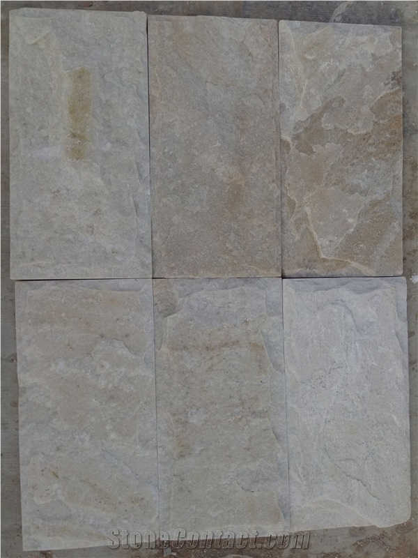 Fargo White Quartzite Mushroomed Wall Cladding, Chinese White Quartzite Mushroomed Stone, White Mushroomed Wall Stone