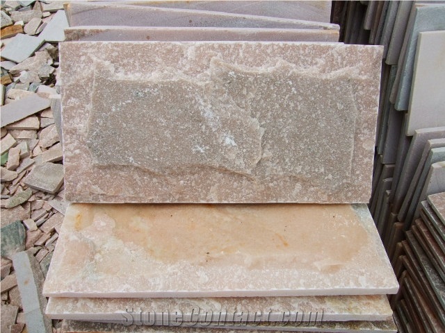 Fargo Yellow Sandstone Stone Mushroomed Stone, China Yellow Sandstone Mushroomed Wall Cladding Stone