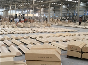 Beige Sandstone for Building Ornaments and Wall Cladding
