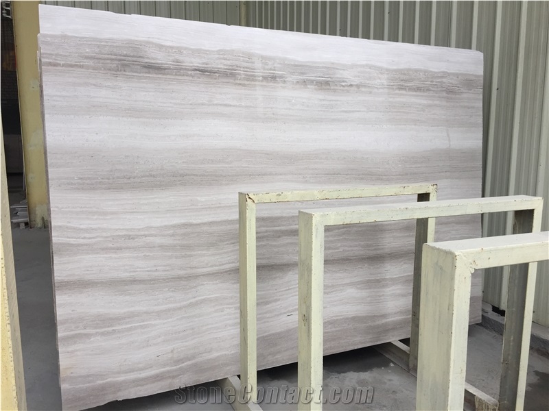 Silver Serpenggiant Grey Wood Grain Marble Tile & Slab