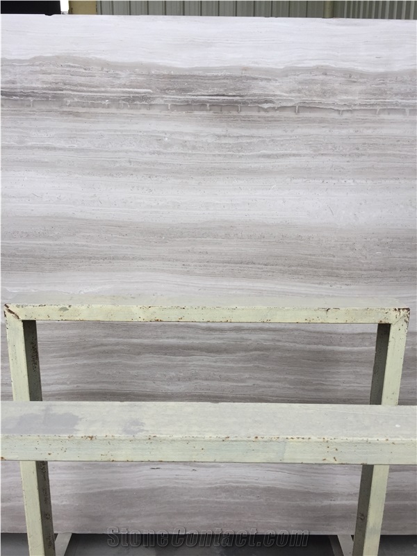 Silver Serpenggiant Grey Wood Grain Marble Tile & Slab