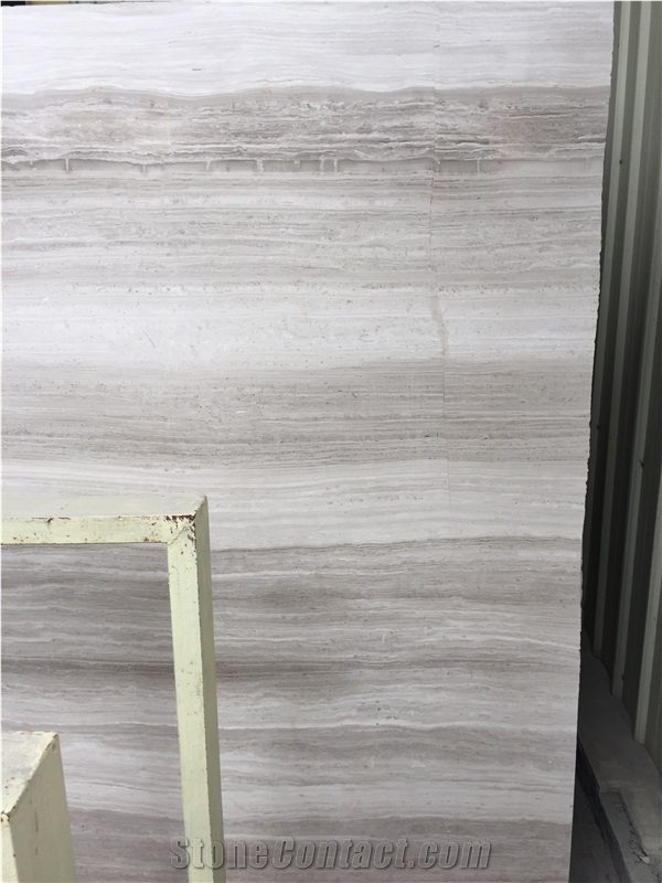 Silver Serpenggiant Grey Wood Grain Marble Tile & Slab