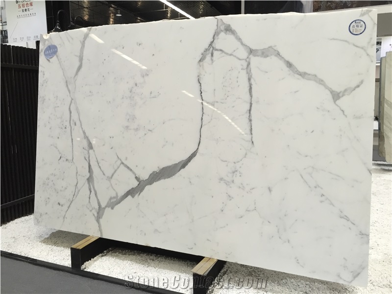 Statuario Italy White Marble Tile & Slab