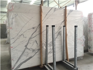 Statuario Italy White Marble Tile & Slab