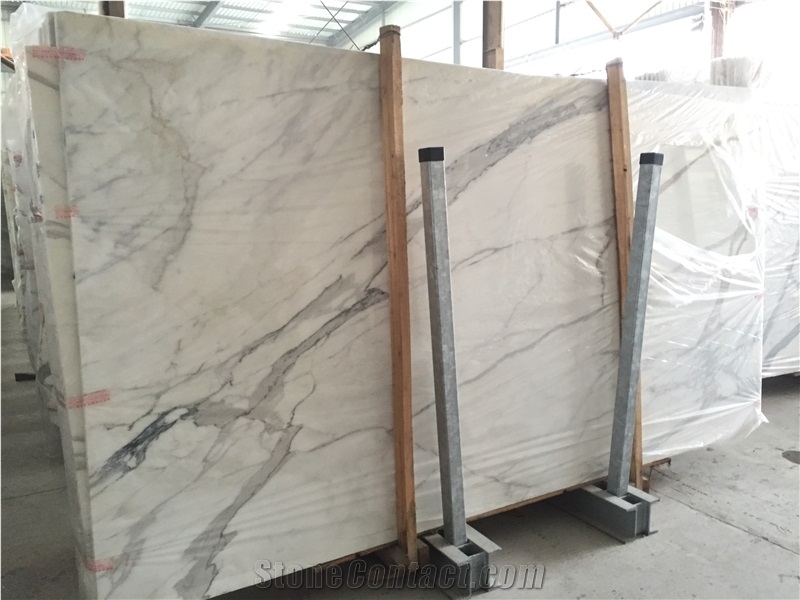 Statuario Italy White Marble Tile & Slab