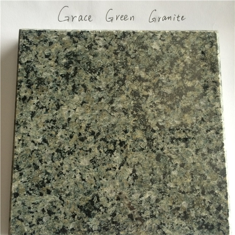Grace Green Granite,China Green Granite,Quarry Owner,Good Quality,Big Quantity,Granite Tiles & Slabs,Granite Wall Covering Tiles&Exclusive Colour