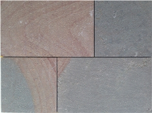 Indian Porphyry Stone Tiles, Multicolor Sandstone Cube Stone & Pavers