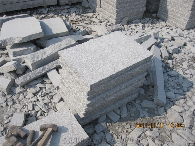 Cheapest Granite Pavers, G341 Paver&Slab, China Grey Paver Flamed Paver