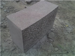 Cheapest Red Granite Mushroom Stone, Red Natural Surface Mushroom Stone