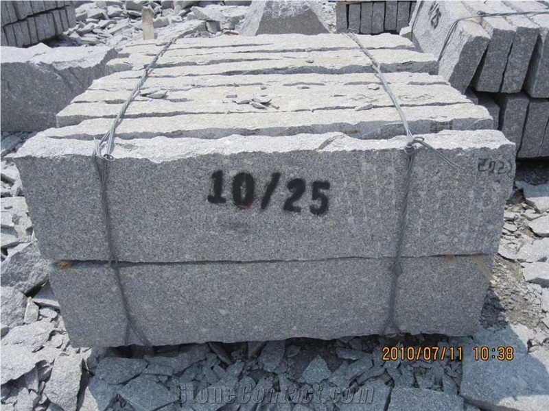 Handmade Granite G375 Kerbstone, Granite Kerbstone, G375 Kerbstone, Grey Granite Type B