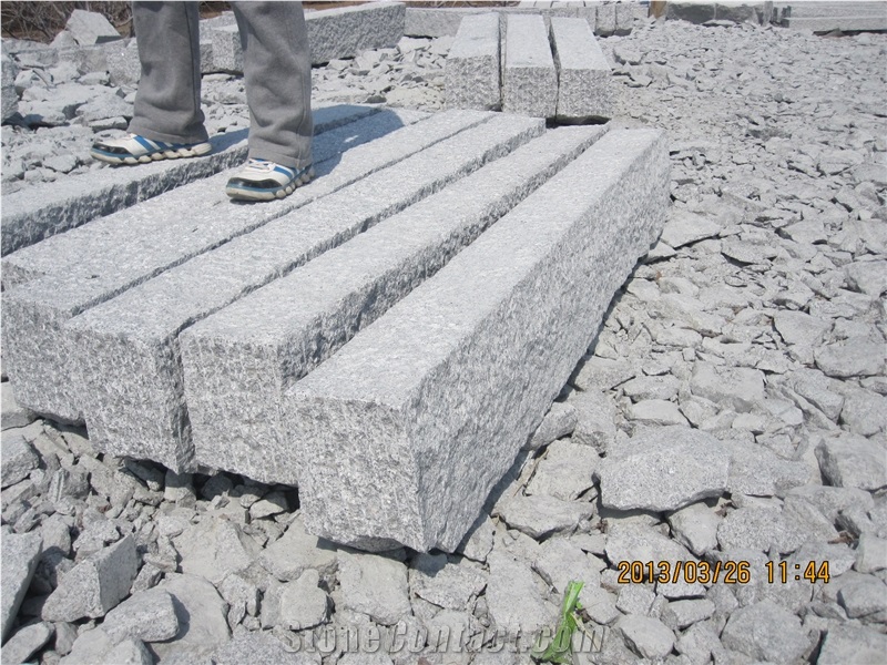 Lowest Price Granite Kerbstone, G341 Kerbstone, China Grey Granite Kerbstone for Finland, Granite G341 Kerbstone V-Stone