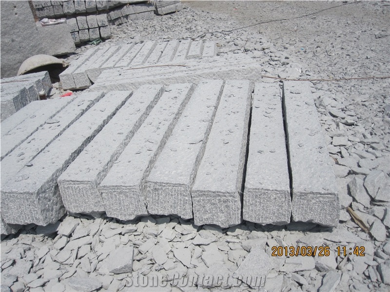 Lowest Price Granite Kerbstone, G341 Kerbstone, China Grey Granite Kerbstone for Finland, Granite G341 Kerbstone V-Stone