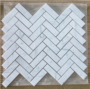 Chinese Carrara White Marble Mosaic Tiles for Wall Floor Mosaic Chinese Carrara White Marble Mosaic Tiles for Wall Floor Mosaic