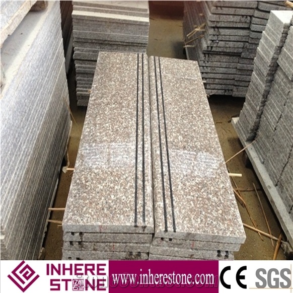 Cheap Polished G664 Granite/Luo Yuan Red Granite/ Brainbrook Brown Granite/Black Spots Brown Granite/China Pink Stairs & Steps, Treads and Threshold