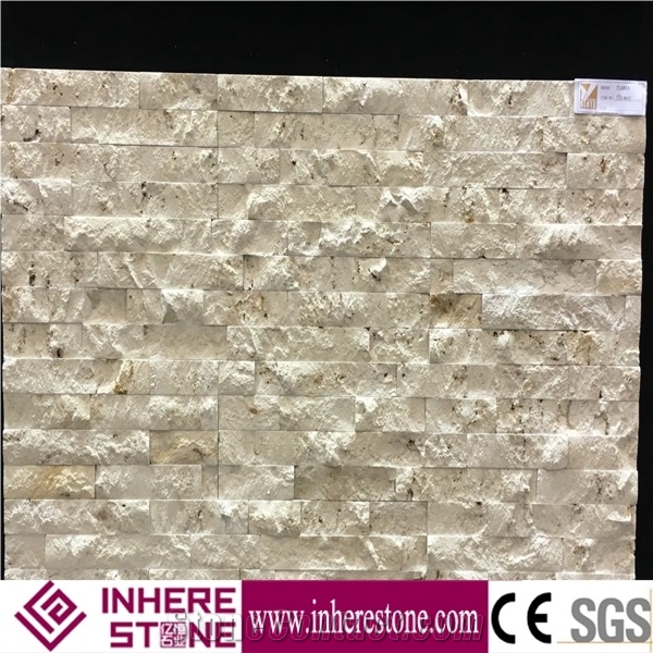 China Beige Color Decoration Cultured Stone Wall Panel