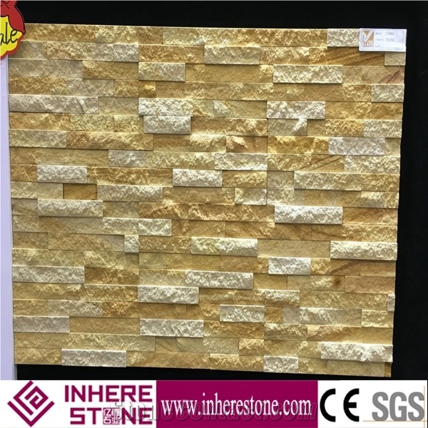 China Beige Color Decoration Cultured Stone Wall Panel