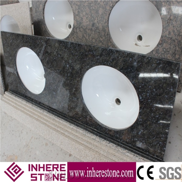 China Butterfly Blue Granite Washroom Vanity Tops,G749 Granite, Farfalla Blue Granite for Sale