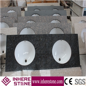 China Butterfly Blue Granite Washroom Vanity Tops,G749 Granite, Farfalla Blue Granite for Sale