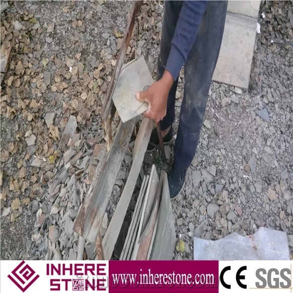Crazy Paving Stone,China Rust Slate Irregular Flagstone