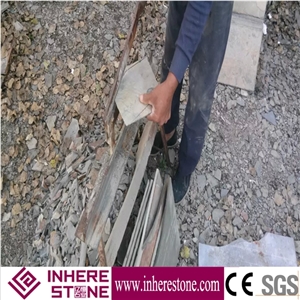 Crazy Paving Stone,China Rust Slate Irregular Flagstone