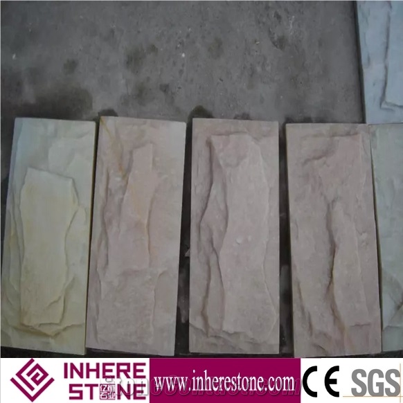 Different Colors Quartzite Mushroom Stone, Mushroom Wall Cladding, Mushroom Cladding
