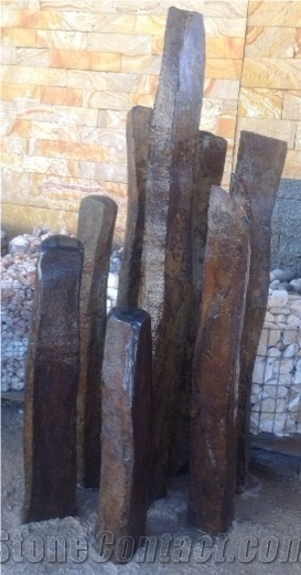 Brown Basalt Natural Pillar & Monoliths
