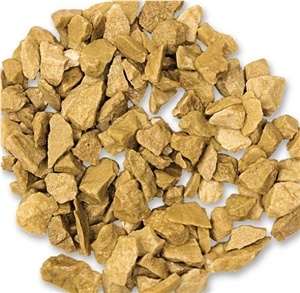 Giallo Mori Marble Gravels, Yellow Marble Pebbles