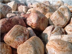 Giallo Reale Marble Pebbles, Yellow Marble Gravels