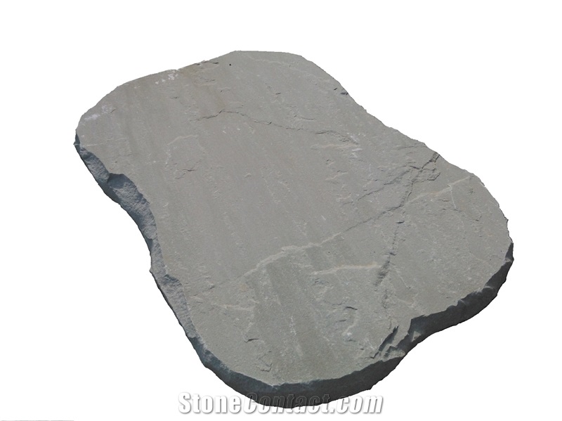 Grey Stepping Stone Crazy, Grey Sandstone Deck Stairs