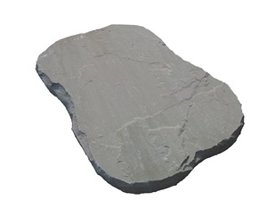Grey Stepping Stone Crazy, Grey Sandstone Deck Stairs Grey Stepping Stone Crazy, Grey Sandstone Deck Stairs
