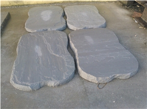 Grey Stepping Stone Crazy, Grey Sandstone Deck Stairs
