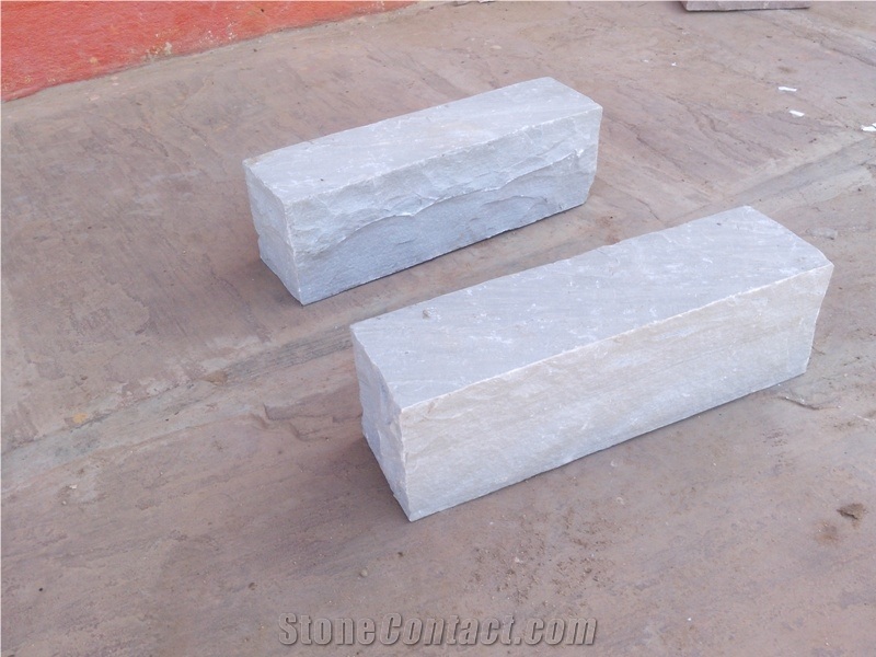 Kandla Grey Block, Grey Sandstone Retaining Wall