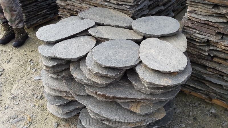 Kavala Quartzite Round Stepping