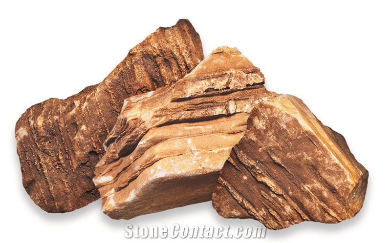 Meteora Ornamental Rock, Red Limestone Garden Rocks