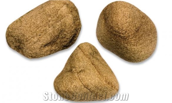 Pietra Dorata Pebbles, Yellow Sandstone Gravels