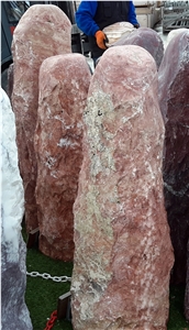 Pink Travertine Pillars & Monoliths