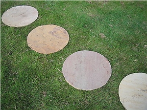Ravina White Round Sandstone, Deck Stairs