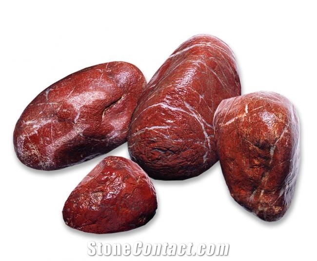 Red Afrodite Marble Pebbles